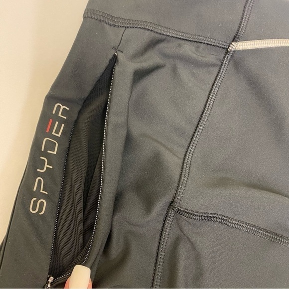 Spyder Active Shorts - Black with White Trim - Picture 3 of 7